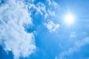 太陽と空