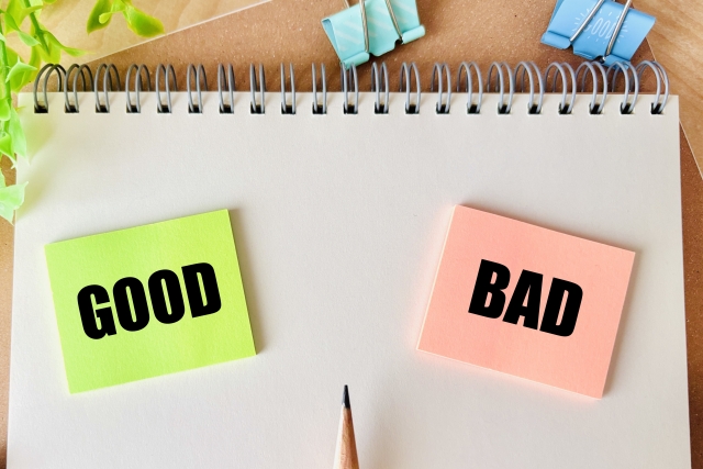 GOODとBADの表示