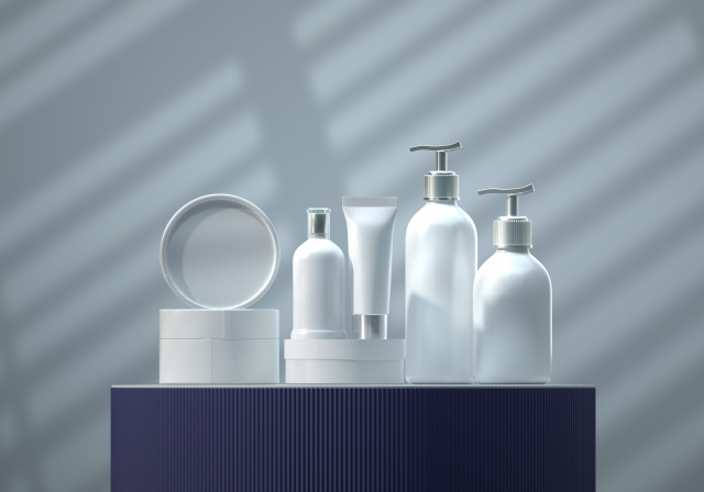 白色のシャンプーボトル類